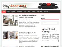 Tablet Screenshot of hoydecoracion.com